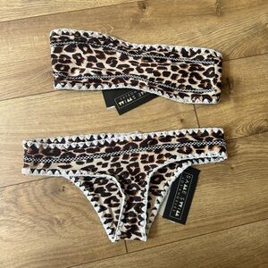 NWT Same Swim Leopard Bikini